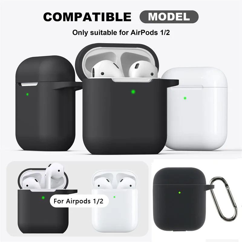Beskytelse til Apple Airpods 1/2 Ladeetui med nøkkelknipe