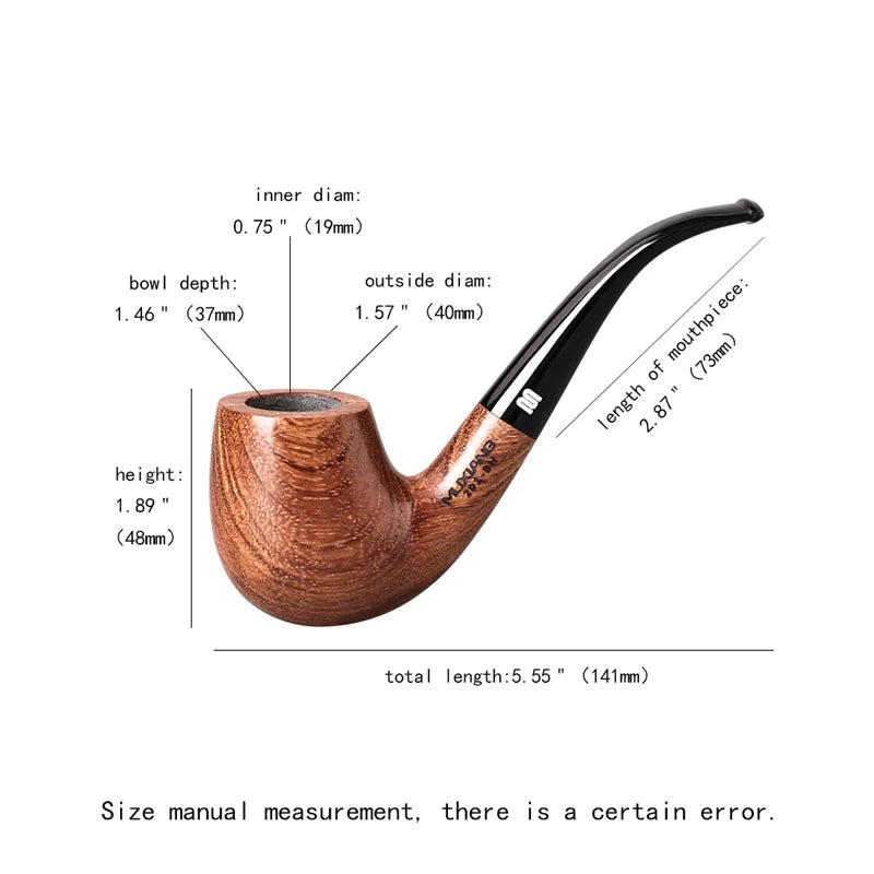 African Rosewood Tobacco Pipe Set