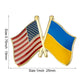 Amerikansk flagg pins - Vennskap Ukraina - Tilbehøret